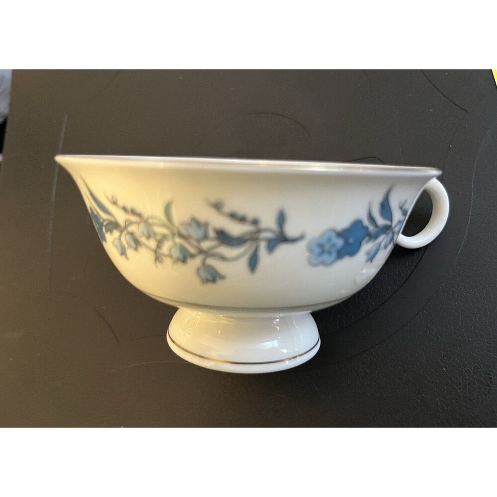 Theodore Haviland New York Cup On Pedestal With Blue Flowers Clinton 77  31